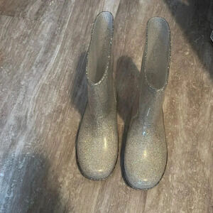 Glitter rainboots